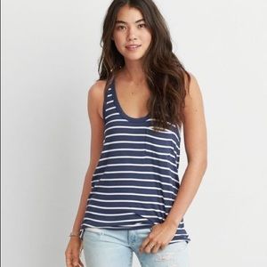 AEO Soft & Sexy Racerback Tank in Navy